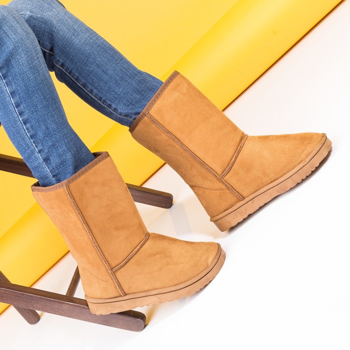 Угги женские 7-04 MINAKU рыжий р. 37