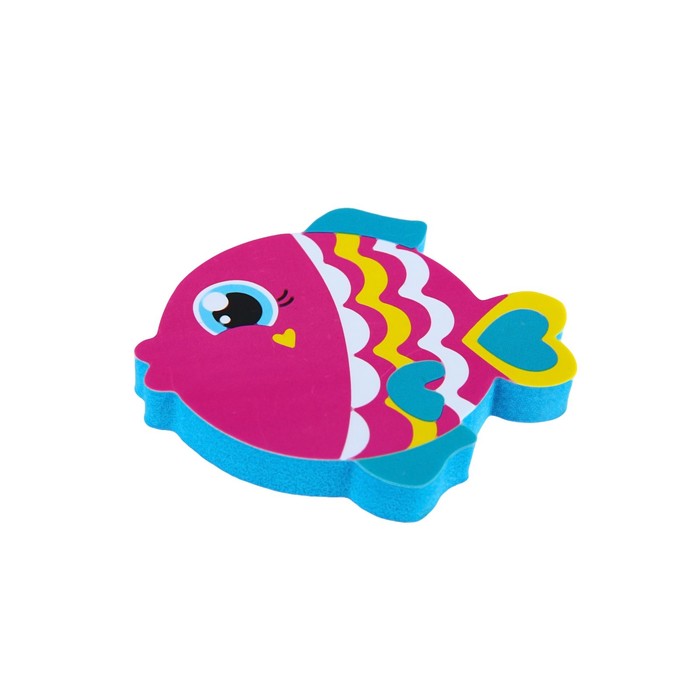 Набор игрушек для ванны «Рыбки»: наклейки из EVA, 3 шт. + сачок