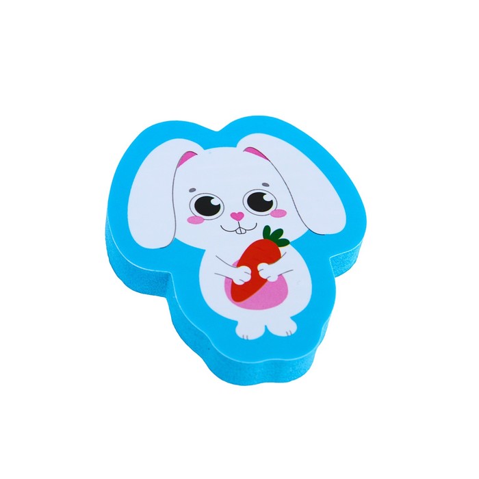 Набор игрушек для ванны «Лесные зверята»: наклейки из EVA, 3 шт. + сачок