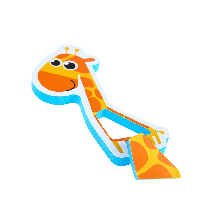 Набор игрушек для ванны «Африка»: наклейки из EVA, 3 шт. + удочка