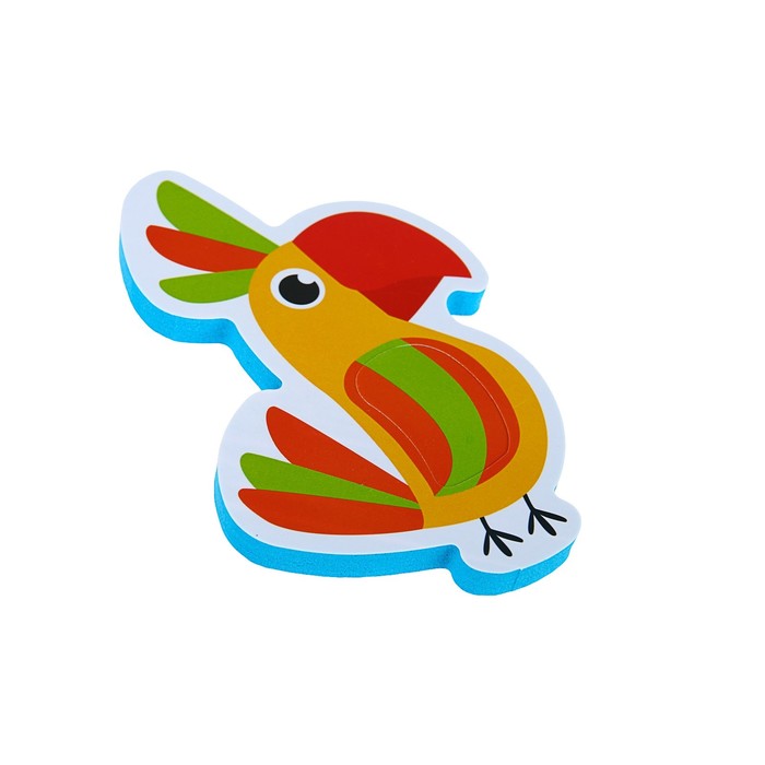 Набор игрушек для ванны «Африка»: наклейки из EVA, 3 шт. + удочка