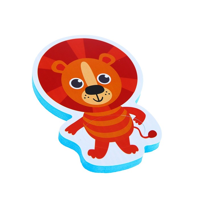 Набор игрушек для ванны «Африка»: наклейки из EVA, 3 шт. + удочка