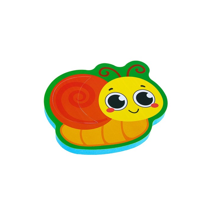 Набор игрушек для ванны «На полянке»: наклейки из EVA, 3 шт. + удочка