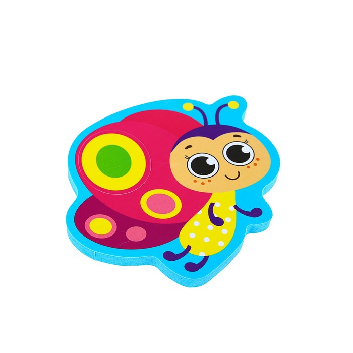 Набор игрушек для ванны «На полянке»: наклейки из EVA, 3 шт. + удочка