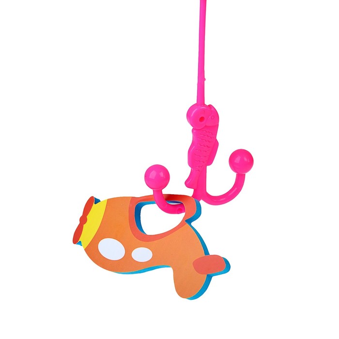 Набор игрушек для ванны «Транспорт»: наклейки из EVA, 3 шт. + удочка