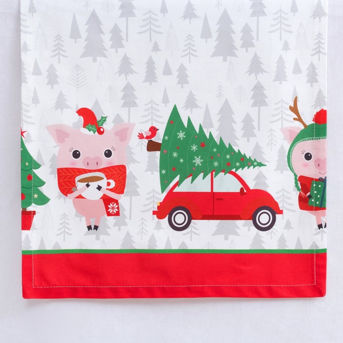 Дорожка на стол "Этель" Сказка в Новый год 40х148 см, 100% хл, саржа 190 гр/м2