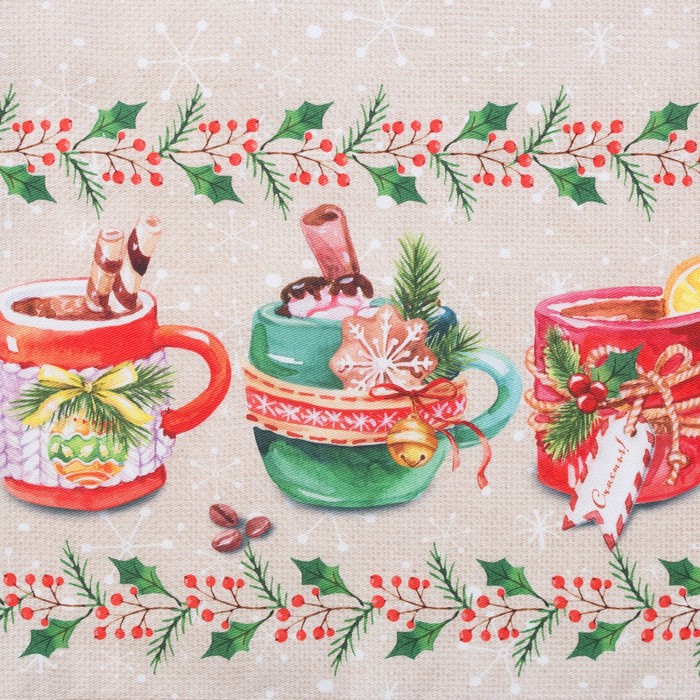 Дорожка на стол "Этель" Чаепитие 30х70 см, 100% хл, саржа 190 гр/м2