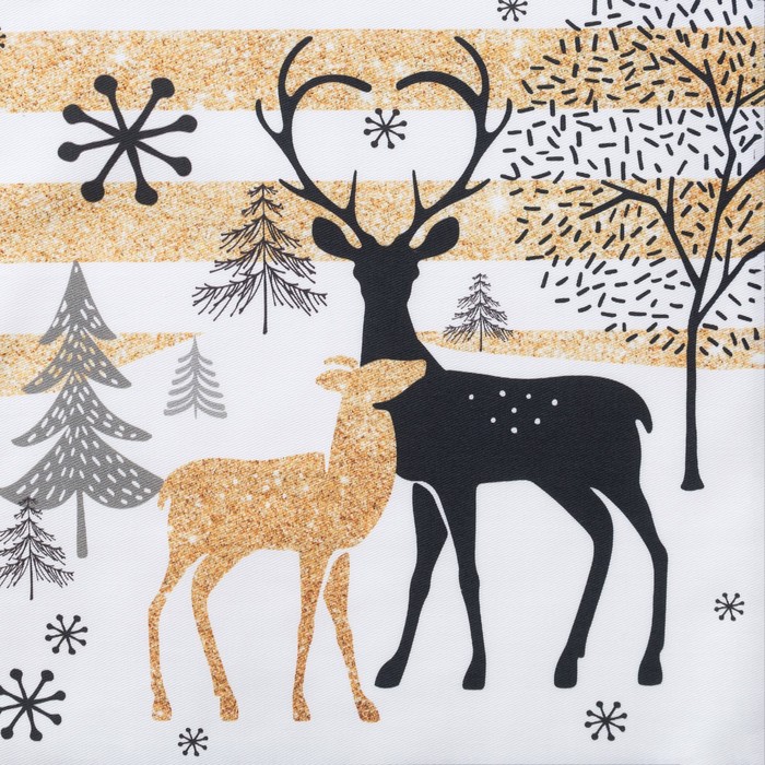 Дорожка на стол "Этель" Олени 30х70 см, 100% хл, саржа 190 гр/м2