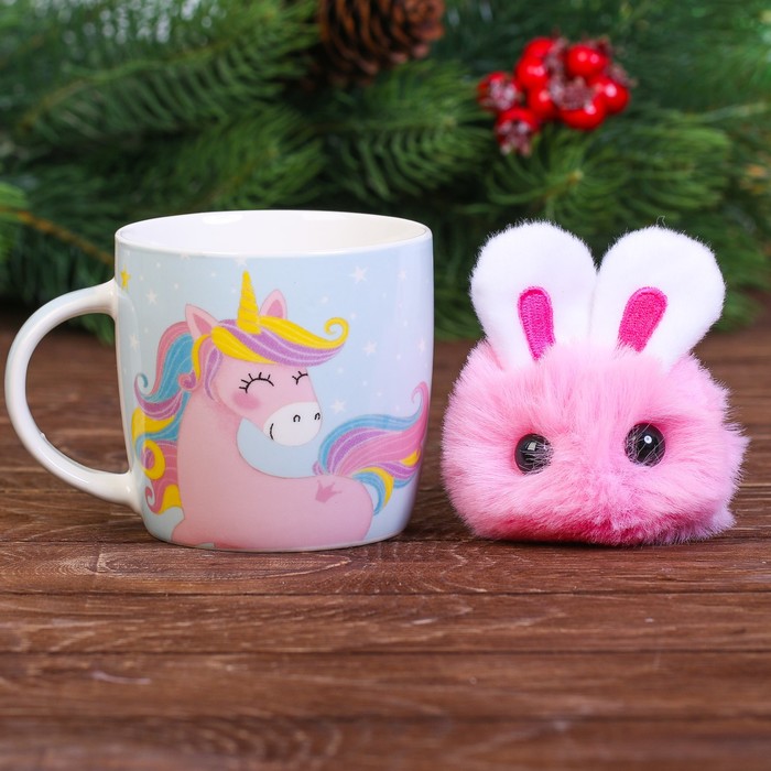 Набор "Доченьке", кружка 250 мл, игрушка