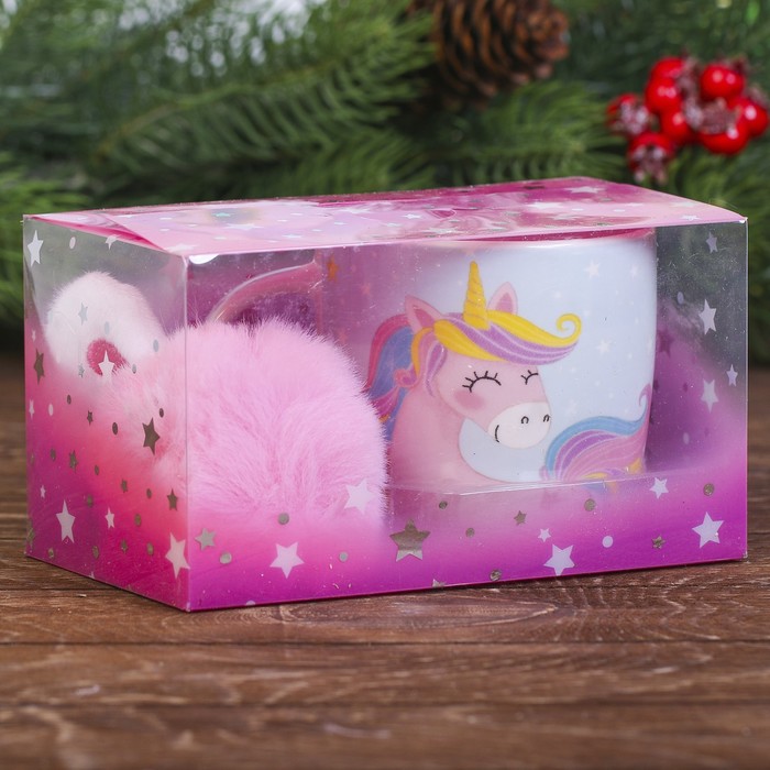 Набор "Доченьке", кружка 250 мл, игрушка