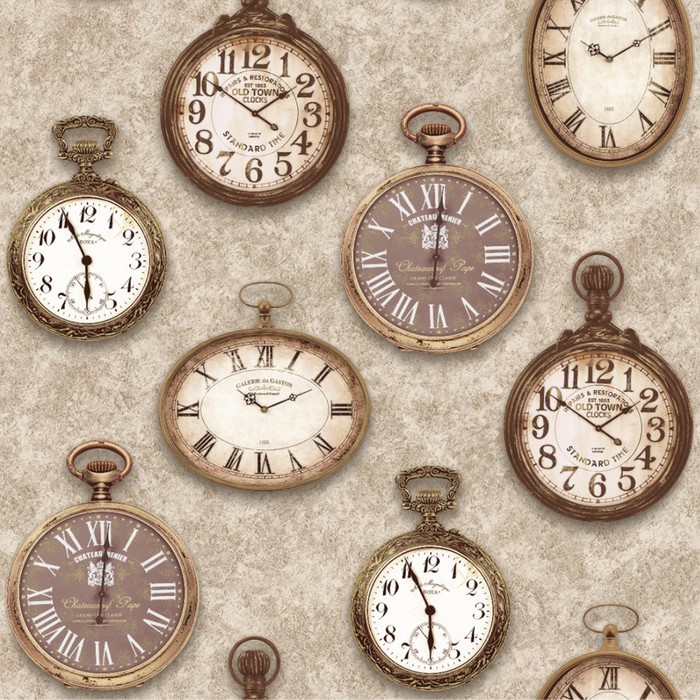 Обои виниловые на бумаге "Фокс" 24418 Тайм, 0,53x10 м