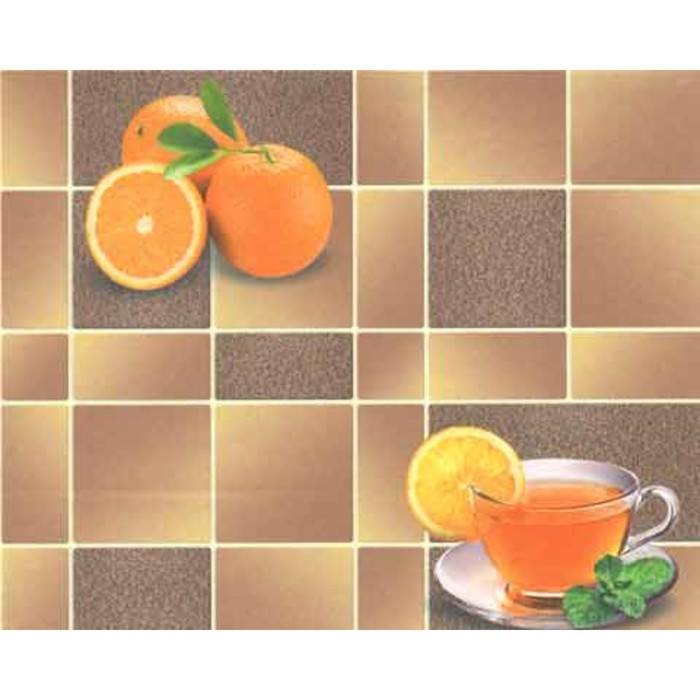 Обои бумажные, моющиеся 2175-62 С1ГР Апельсин, 0,53x10 м