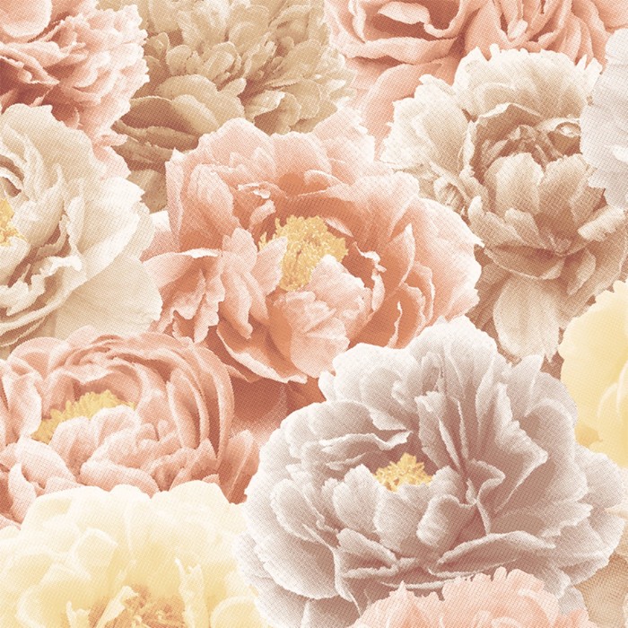 Обои виниловые на флизелине "Фокс" 27718 Пионы, 1,06*10 м