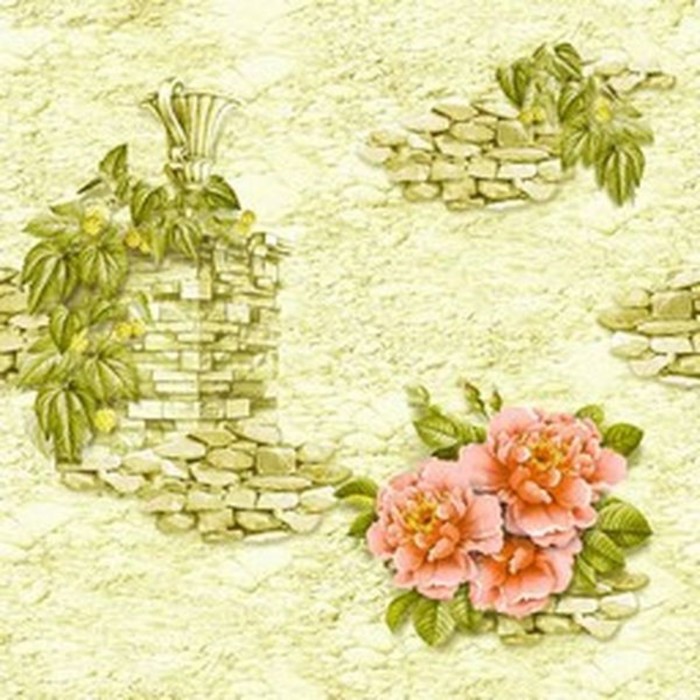 Обои бумажные, моющиеся "Фокс" 7857 Аллея, 0,53x10 м