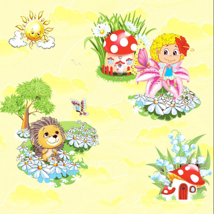 Обои бумажные "Фокс" 1331 Солнышко, 0,53x10 м