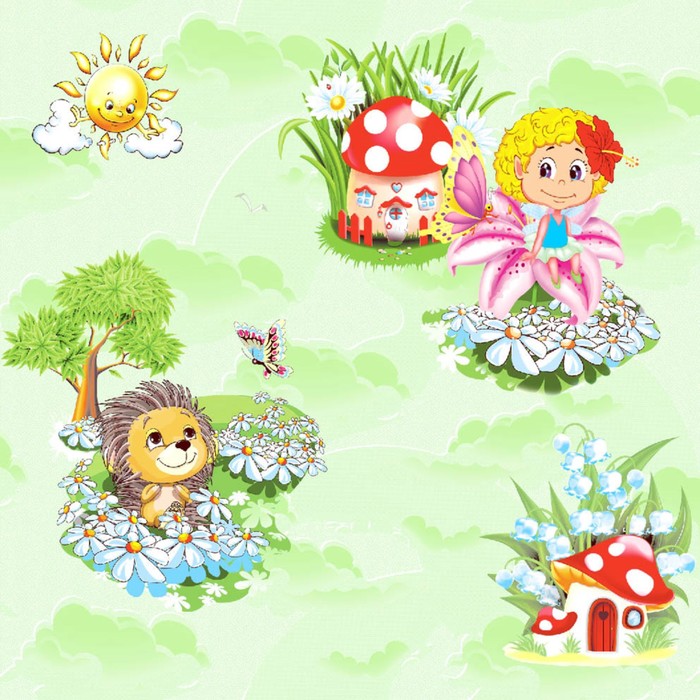 Обои бумажные "Фокс" 1337 Солнышко, 0,53x10 м