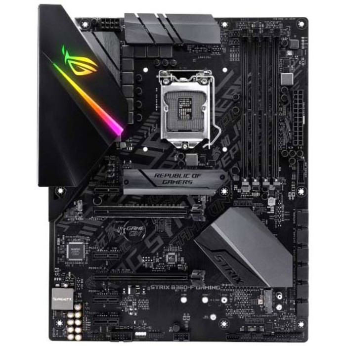 Материнская плата Asus ROG STRIX B360-F GAMING Soc-1151v2 Intel 4xDDR4 ATX AC97 DVI+HDMI+DP 394089
