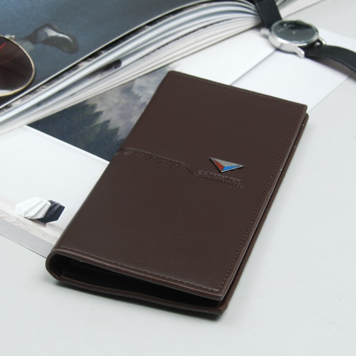 Кошелёк мужской, 4 отдела, для карт, для монет, цвет коричневый