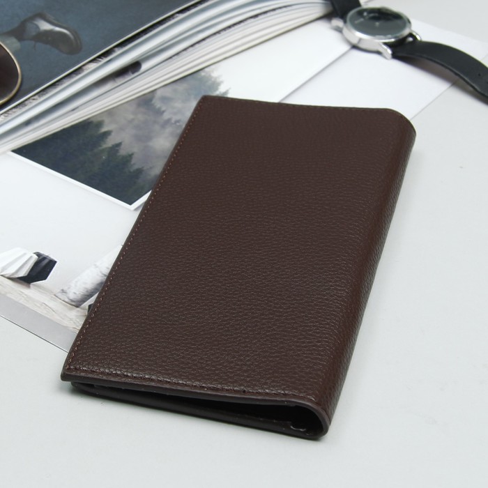 Кошелёк мужской, 4 отдела, для карт, для монет, цвет коричневый