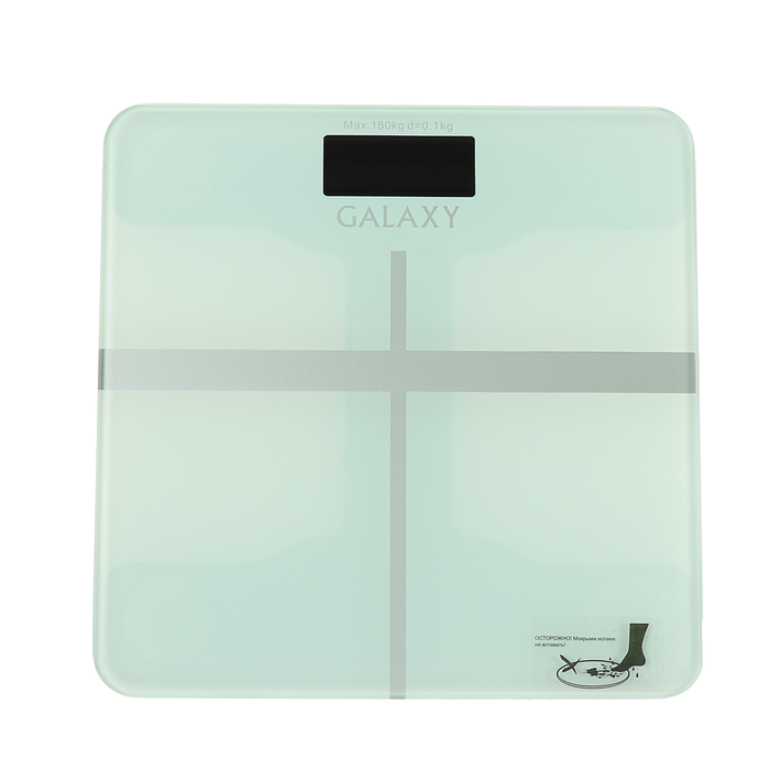 Весы электронные Galaxy GL 4808, до 180 кг, от 2*AAA, ЖК-дисплей, деление 100 г