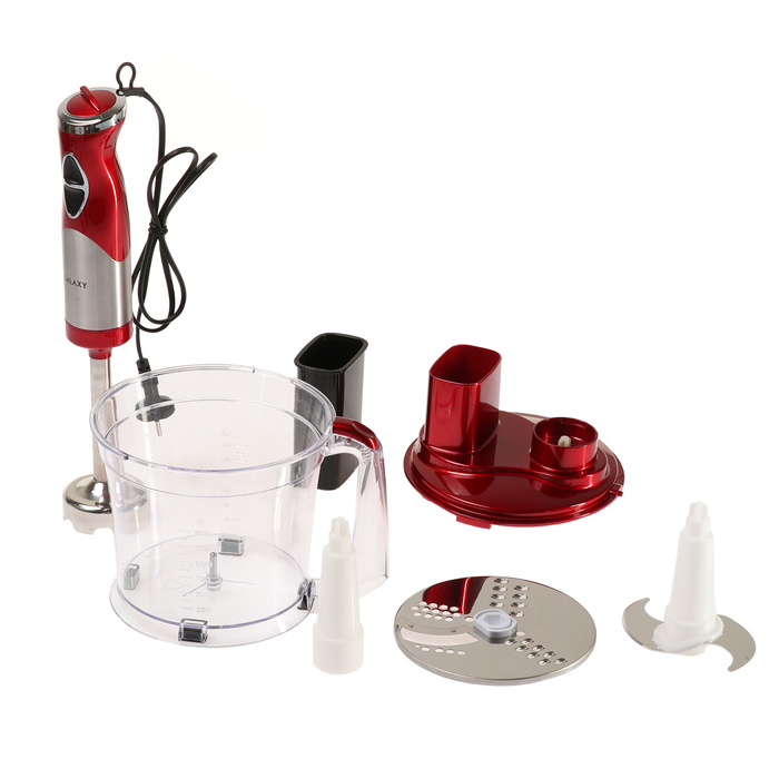 Кухонный комбайн Galaxy GL 2304, 700 Вт, 1.5 л, с ножом из нерж. стали, насадка-блендер