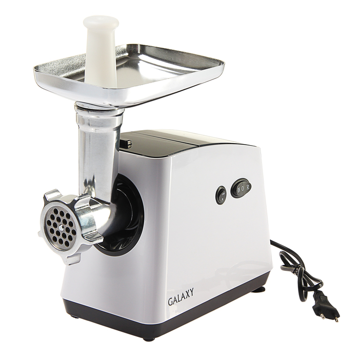 Мясорубка Galaxy GL 2411, 1200 Вт, функция "Реверс», 3 диска, насадки для "кеббе" и сосисок   388072