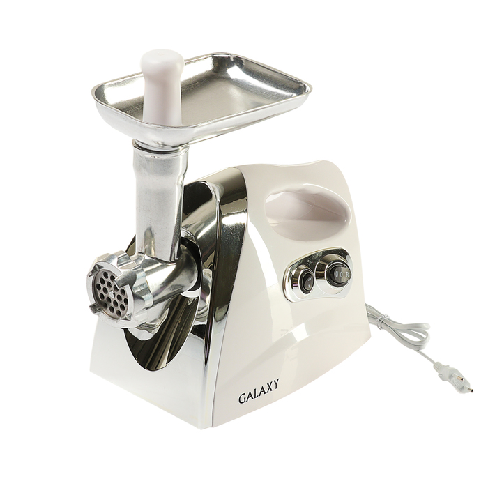 Мясорубка Galaxy GL 2412, 800 Вт, функция "Реверс», 3 димка, насадки для "кеббе" и сосисок