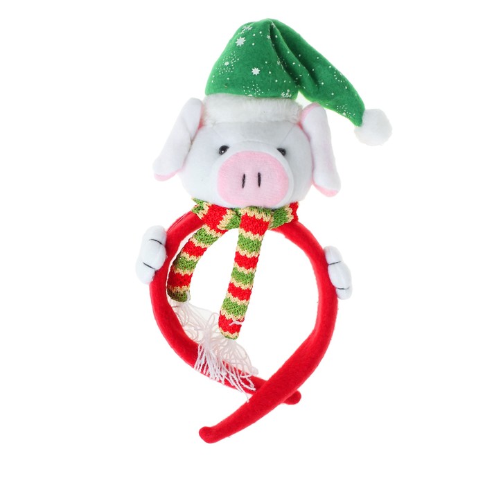 Карнавальный ободок "Свинка", цвета МИКС