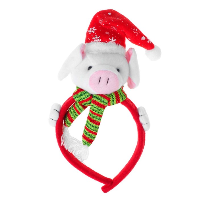 Карнавальный ободок "Свинка", цвета МИКС