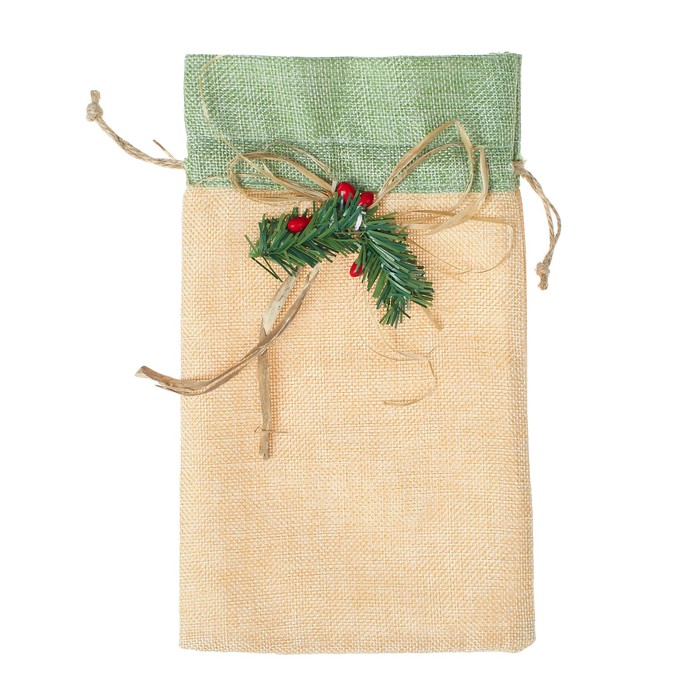 Мешок для подарков на завязках 15 х 25 см