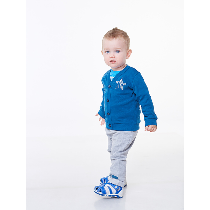 Джемпер для мальчика, темно-бирюзовый, рост 80 см