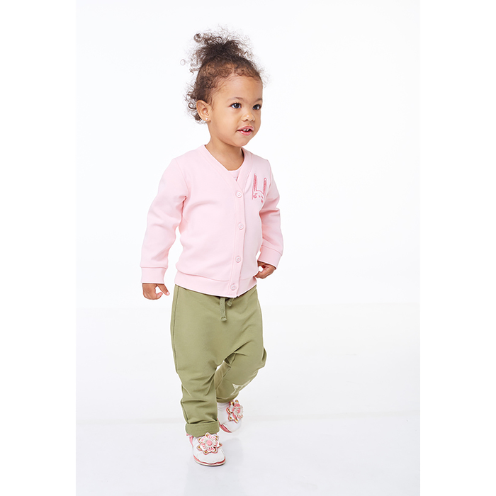 Джемпер для девочки, светло-розовый, рост 74 см