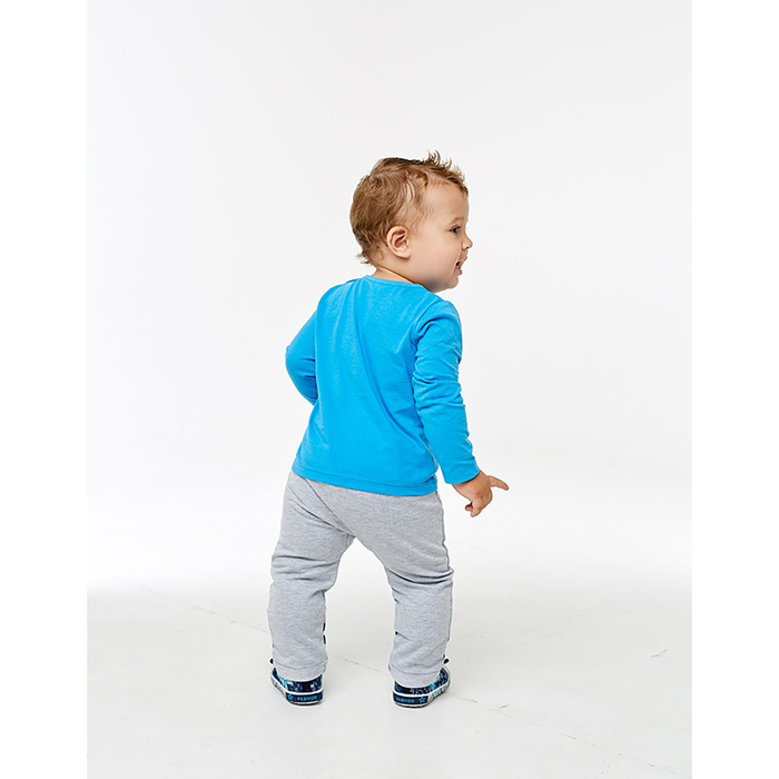 Лонгслив для мальчика, голубой, рост 92 см