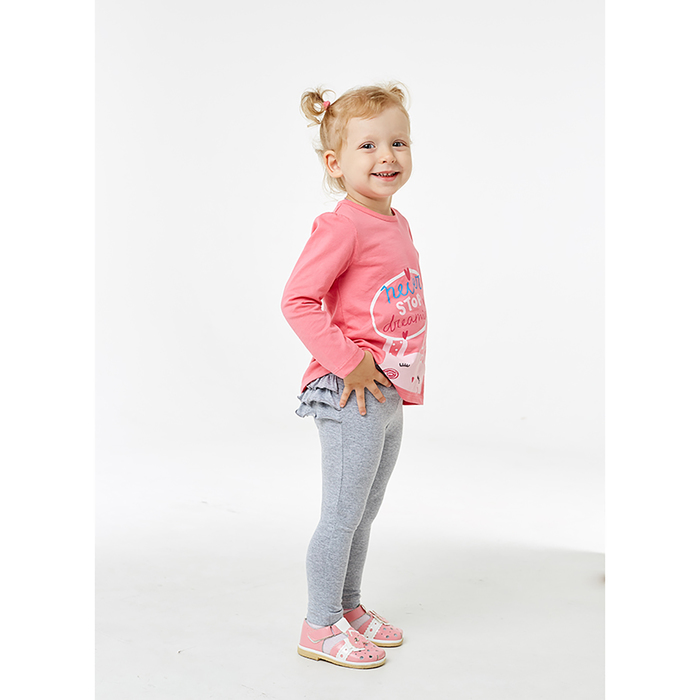 Лонгслив для девочек, розовый, рост 92 см