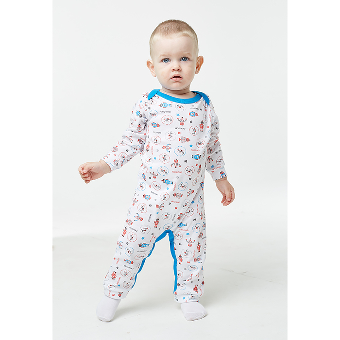 Комбинезон для мальчика А.531- AZ, роботы, рост 80