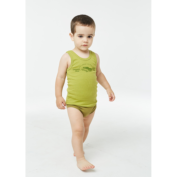 Комплект для мальчика (майка, трусы) А.103-003-00001, темно-болотный, рост 92