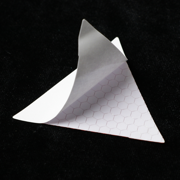 Светоотражающая наклейка, треугольник 5x5 см, красный