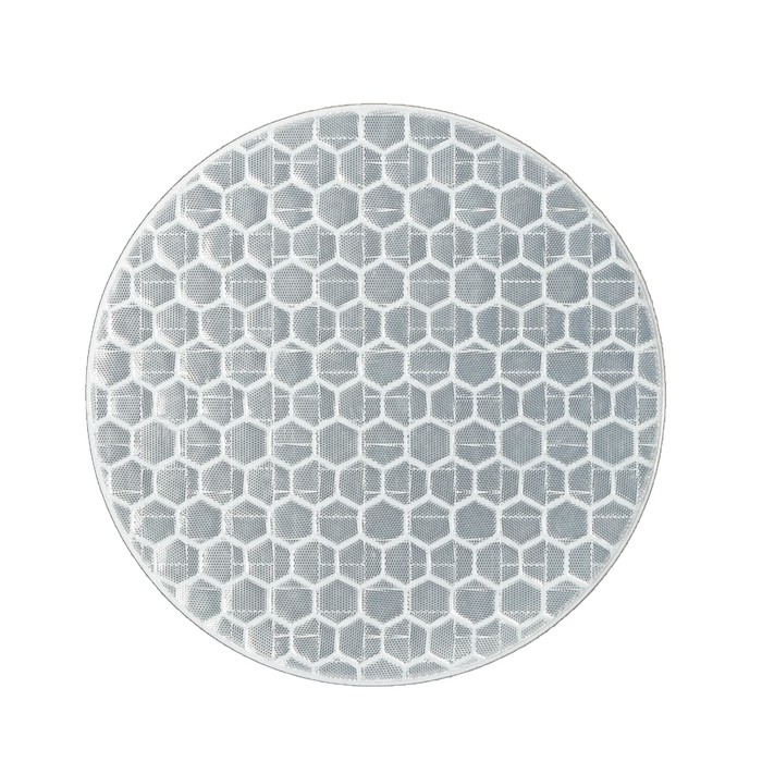 Светоотражающая наклейка, круг D5 cм, белый