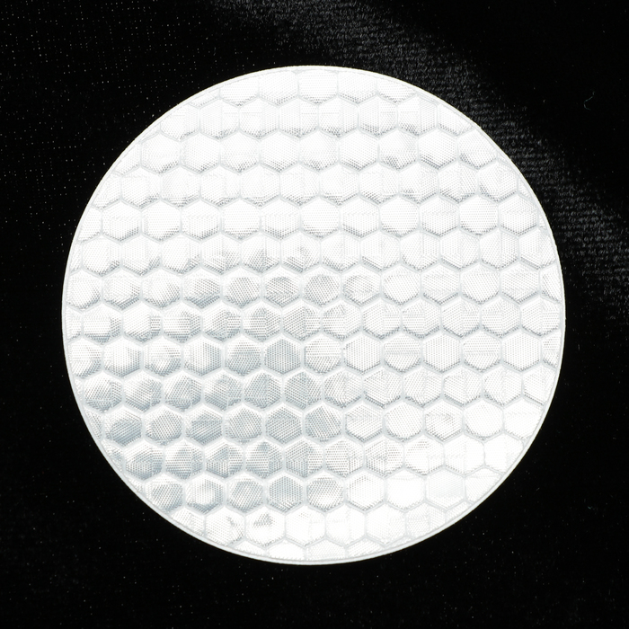 Светоотражающая наклейка, круг D5 cм, белый