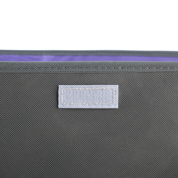 Короб для хранения с крышкой 47х31х30 см "Селика", цвет серо-фиолетовый