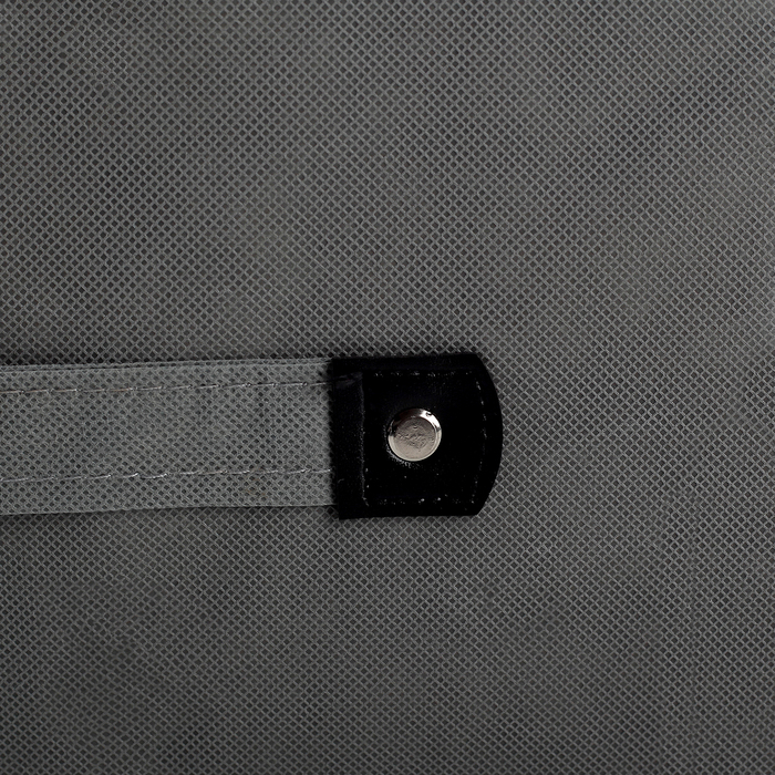 Короб для хранения с крышкой 47х31х30 см "Селика", цвет серо-фиолетовый