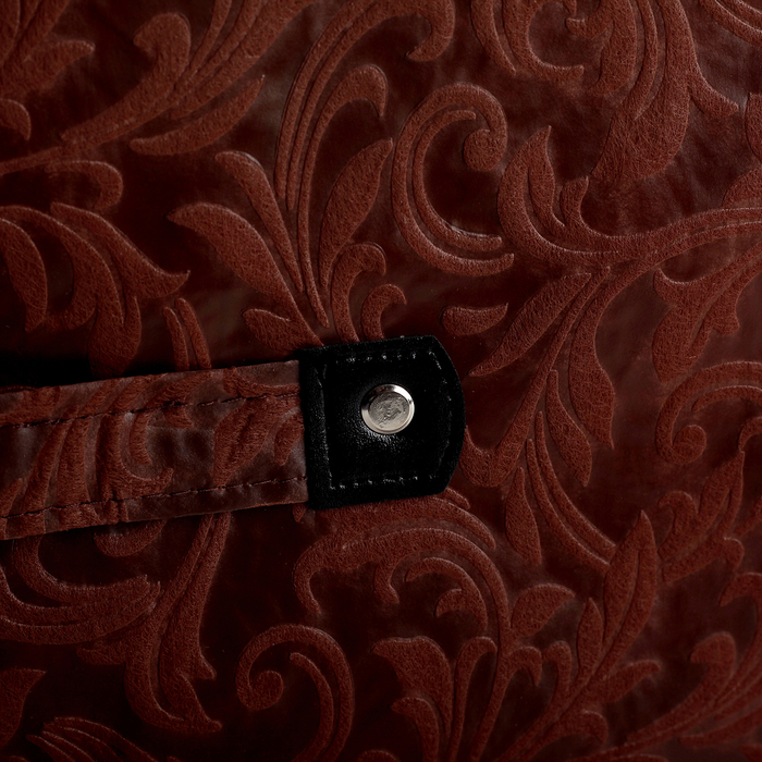 Короб для хранения с крышкой 27х20х16 см "Мотив", цвет коричневый