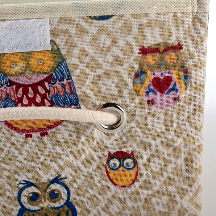 Короб для хранения с крышкой 28х21х17 см "Совушки"