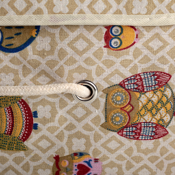 Короб для хранения с крышкой 39х26х24 см "Совушки"