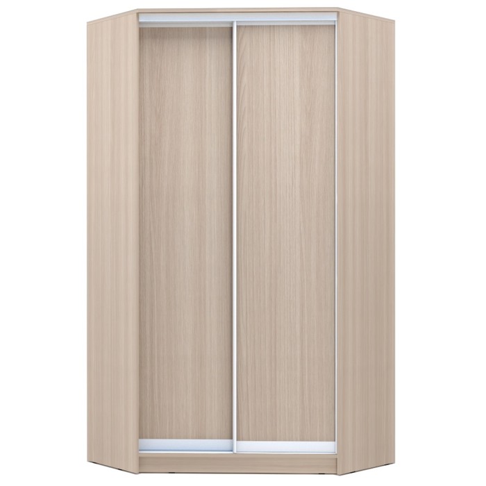 Угловой шкаф-купе Хит-У-23-4-11, 2300х1103х1103 ЛДСП Ясень шимо светлый