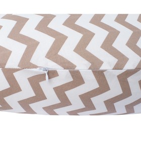 Подушка для беременных, размер 34 × 170 см, зигзаг кофе от Сима-ленд