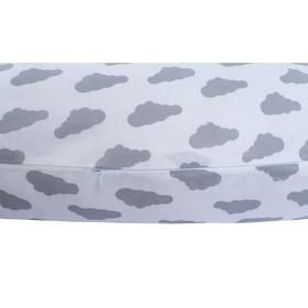 Подушка для беременных, размер 34 × 170 см, облака серый от Сима-ленд