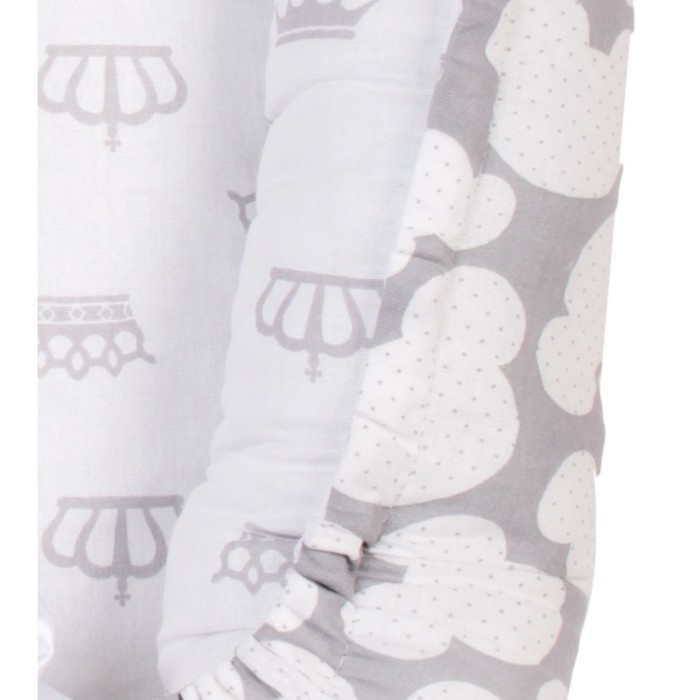 Гнёздышко-кокон Little Baby, размер 35×65 см, серый