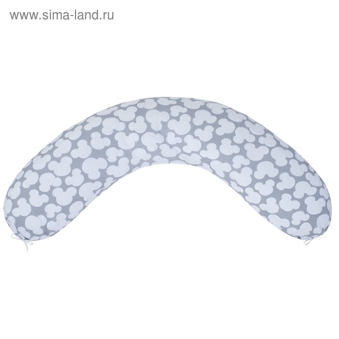 Подушка для беременных, размер 34 × 170 см, мышонок серый
