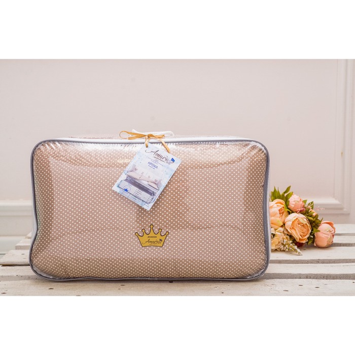 Комплект в кроватку Premium Кроха, 18 предметов, кофе